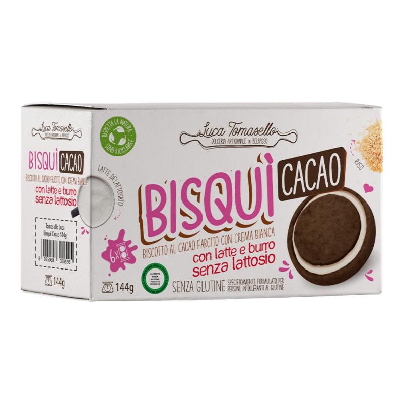 Bisqui\' al cacao con crema bianca 144 g